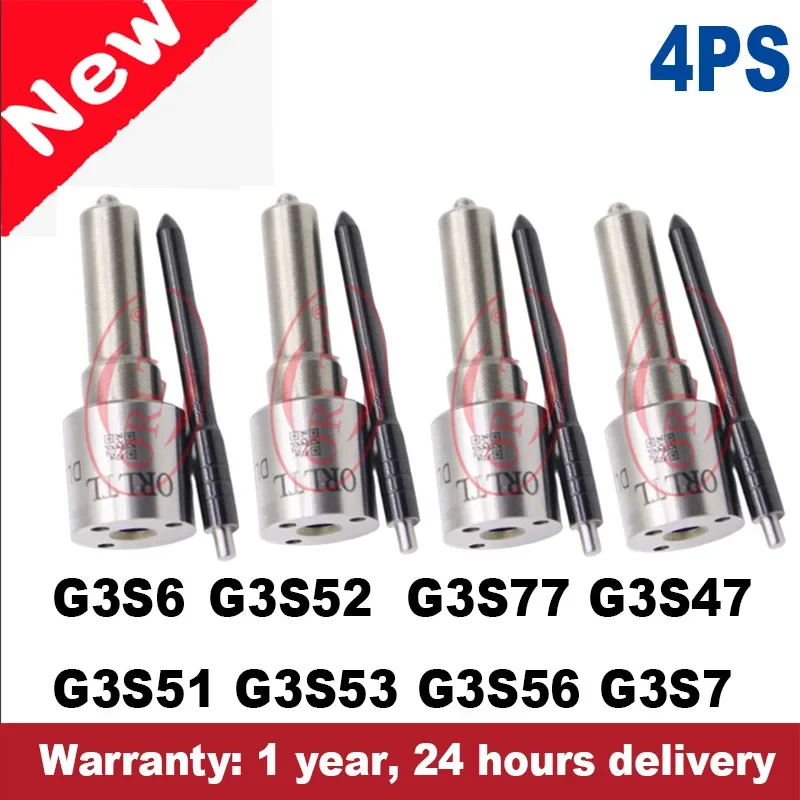 

4pcs Commmon Rail Nozzle G3S51 G3S53 G3S56 G3S7 G3S6 G3S52 G3S77 G3S47 for DENSO Toyota Hilux Mitsubishi Nissan Cummins