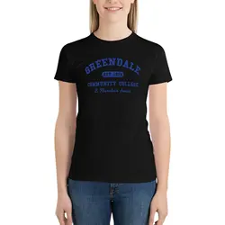 Greendale Community College E Pluribus Anus T-Shirt Blouse funny Summer Women's clothing