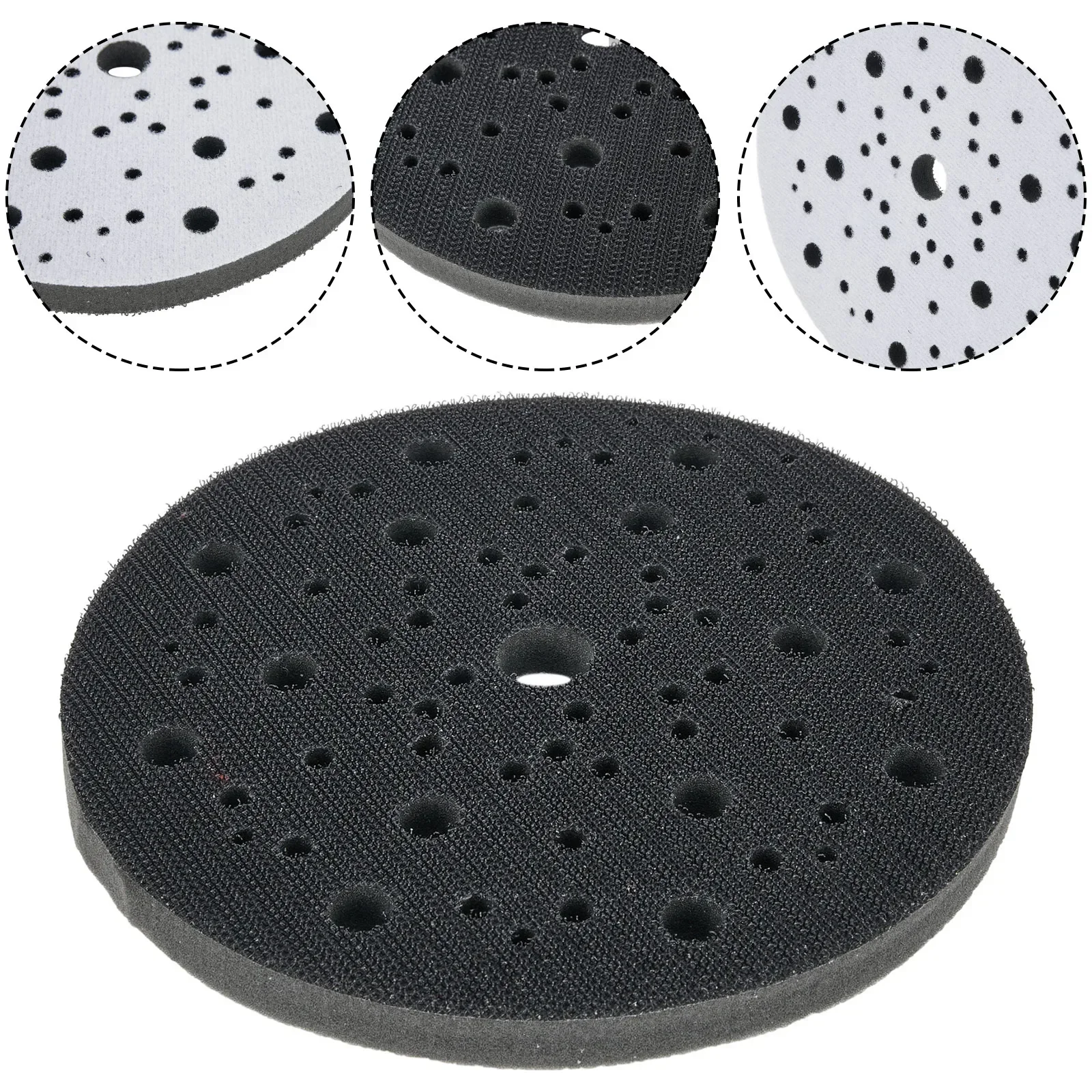 1PCS 6Inch 150mm 70 Holes Soft Sponge Interface Pad For Sanding Pads Hook&Loop Sanding Discs Sander Backing Pads Buffer