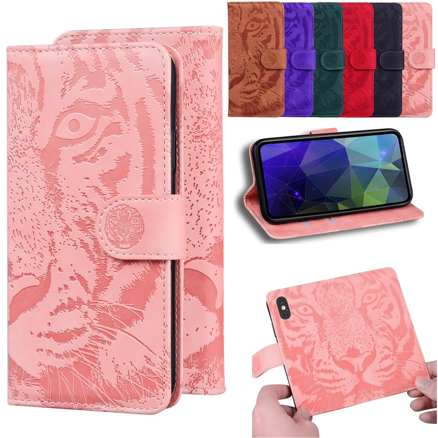 

Stand Flip Wallet Case For Realme C67 4G C55 C53 c51 C35 c33 C31 c30S C25S C21Y C20A c15 C12 c11 C2 C1 Leather Protect Cover