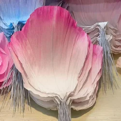 10 Pcs Crepe Paper Petals Artificial Peony Flower  DIY Handmade Wedding Decor Paper Flowers Birthday Party Home Background Wall