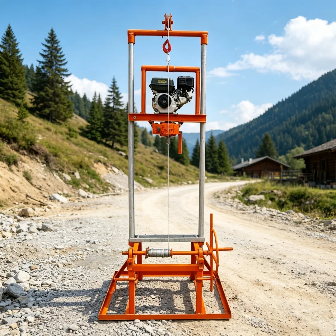 Customized Portable Gantry‑type Water Well Drilling Rig, Easy‑to‑disassemble Machine for Rural Courtyard Domestic Water Supply