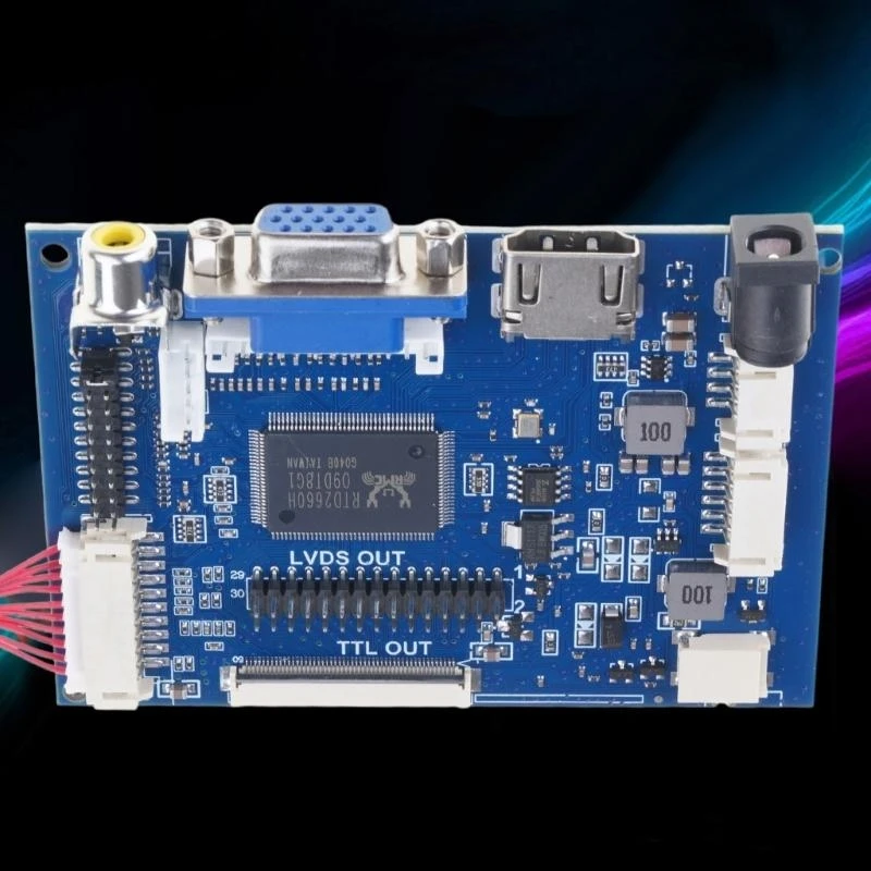 7/8 Inch Lcd-scherm 50pin TTL LVDS Control Board Ondersteuning AT070TN90/92/94 Driver HDMI1.2 naar Auto Projectie VGA 2AV