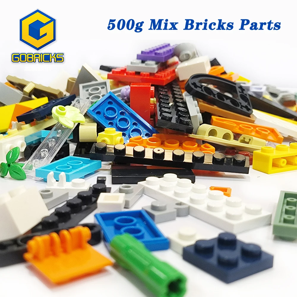 Gobricks 500g Mix Basic Bricks Technology Random Parts Freely DIY MOC Toy Model Building Block Gift Customized Factory Wholesale