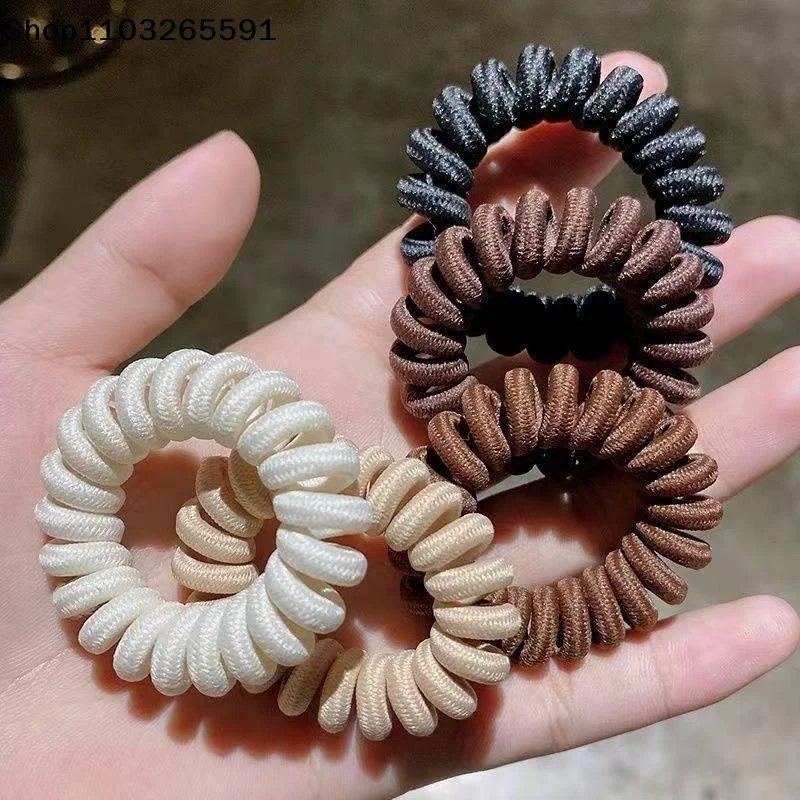 Phone Accessories Design - 5Pcs Wrapped Spiral Hair Ties With