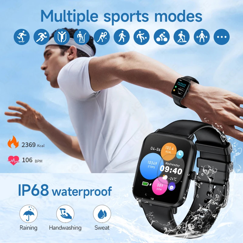 2025 ใหม่สําหรับ Xiaomi สมาร์ทนาฬิกาผู้หญิงบลูทูธกีฬาฟิตเนส Tracker นาฬิกา Health Monitor แฟชั่นสุภาพสตรีผู้ชาย Smartwatch