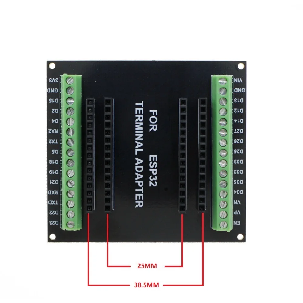 Placa de expansão esp32 cp2102 NodeMCU-32S lua 30pin gpio 1 em 2 placa de fuga gpio wifi bluetooth módulo de baixa potência compatível