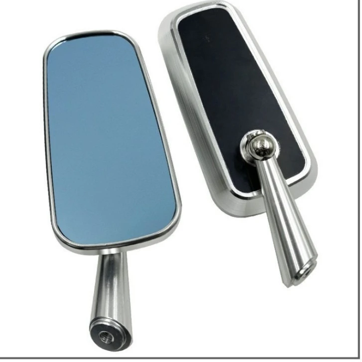 CNC Aluminum Alloy Rearview Mirror, Anti Glare Blue Lens Universal for Motorcycle and EV Modification
