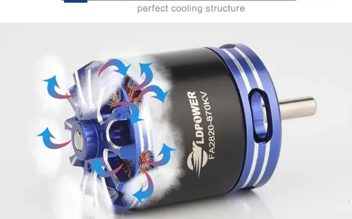LD-Power FA2820-1100KV Brushless Motor for Fixed Wing Aircraft CW CCW Bimotored Gemini Volantex 1600mm Dual Motor Airplane