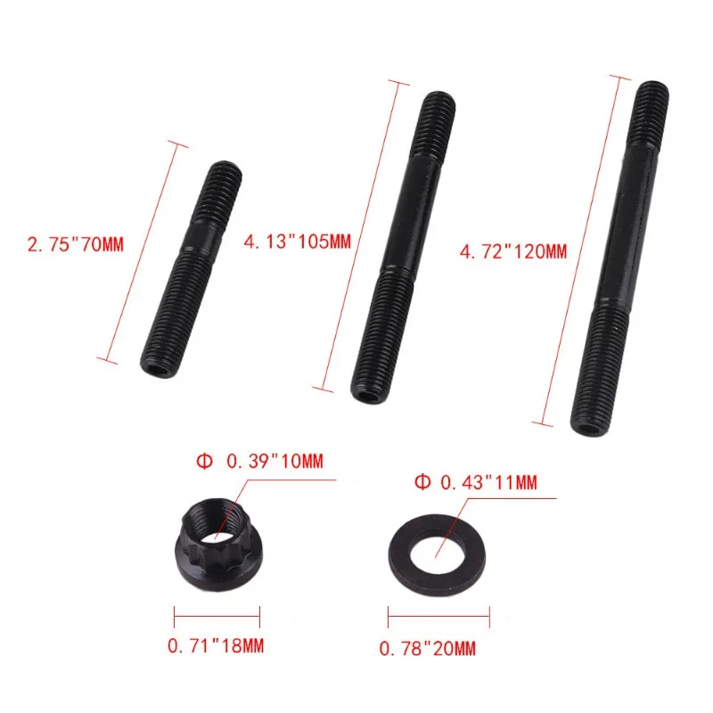 Auto Parts Cylinder Head Stud For SBC Cylinder Head Screw Set 279.1001