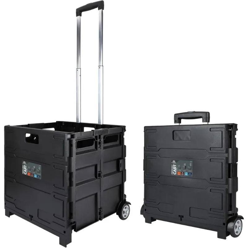 

Переносная тележка для инструментов Grand Pack-N-Roll с телескопической ручкой, грузоподъемность 80 фунтов, черная