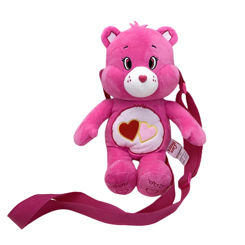 Nowy Model 2025 Kawaii Pluszowa Zabawka Carebears Miś Tęczowy Lalka Miś Miłość Plecak Pluszowa Lalka Prezent Urodzinowy dla Dziewczynki Prezent na Boże Narodzenie