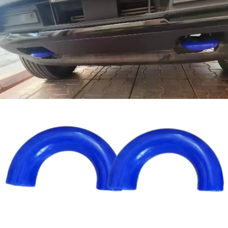 2pcs Silicone Tow Hook Cover For Ford F150 2004-2025 – Red/Blue Trailer Hitch Protector To Prevent Scratches & Corrosion
