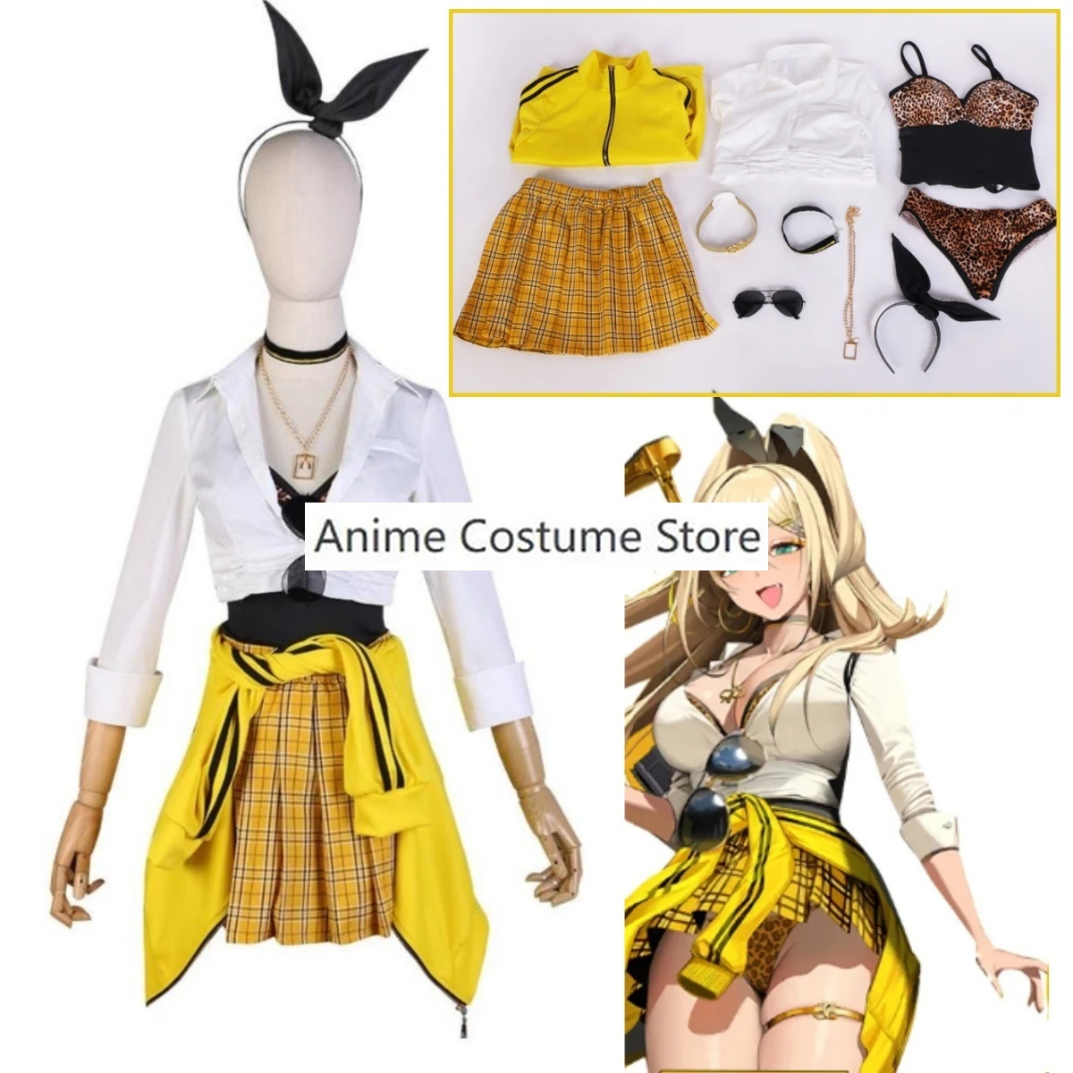 

NIKKE The Goddess Of Victory Ruffie Cosplay Costume Lovely Uniform Sexy Game Suit Halloween Party Role Play Outfit Women Clothes