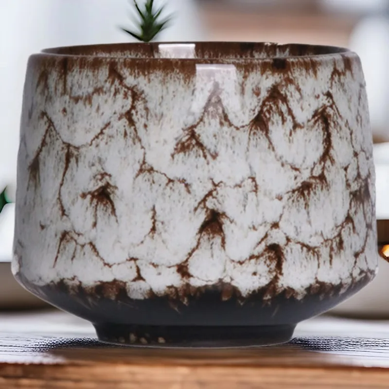

Ceramic Kiln Turned Coffee Cup Kung Fu Tea Cup Simple and Portable Household Water Cup