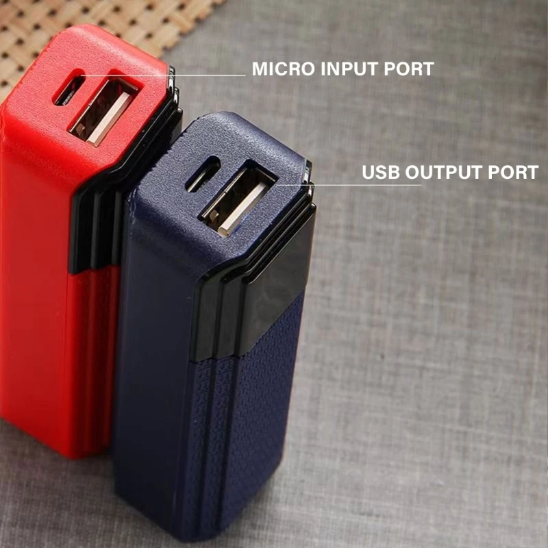 Einfach zu bedienendes DIY-Netzteilgehäuse 18650-Batteriehalter-Ladegehäuse für 18650-Batterieladungen, Telefone und Tablets