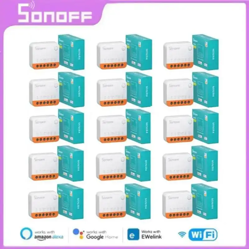 1-10PCS Wholesale SONOFF MINI R4 Wi-Fi Smart Mini Switch Extreme Smart Home Module WiFi EWeLink Remote Control Alexa Google Home