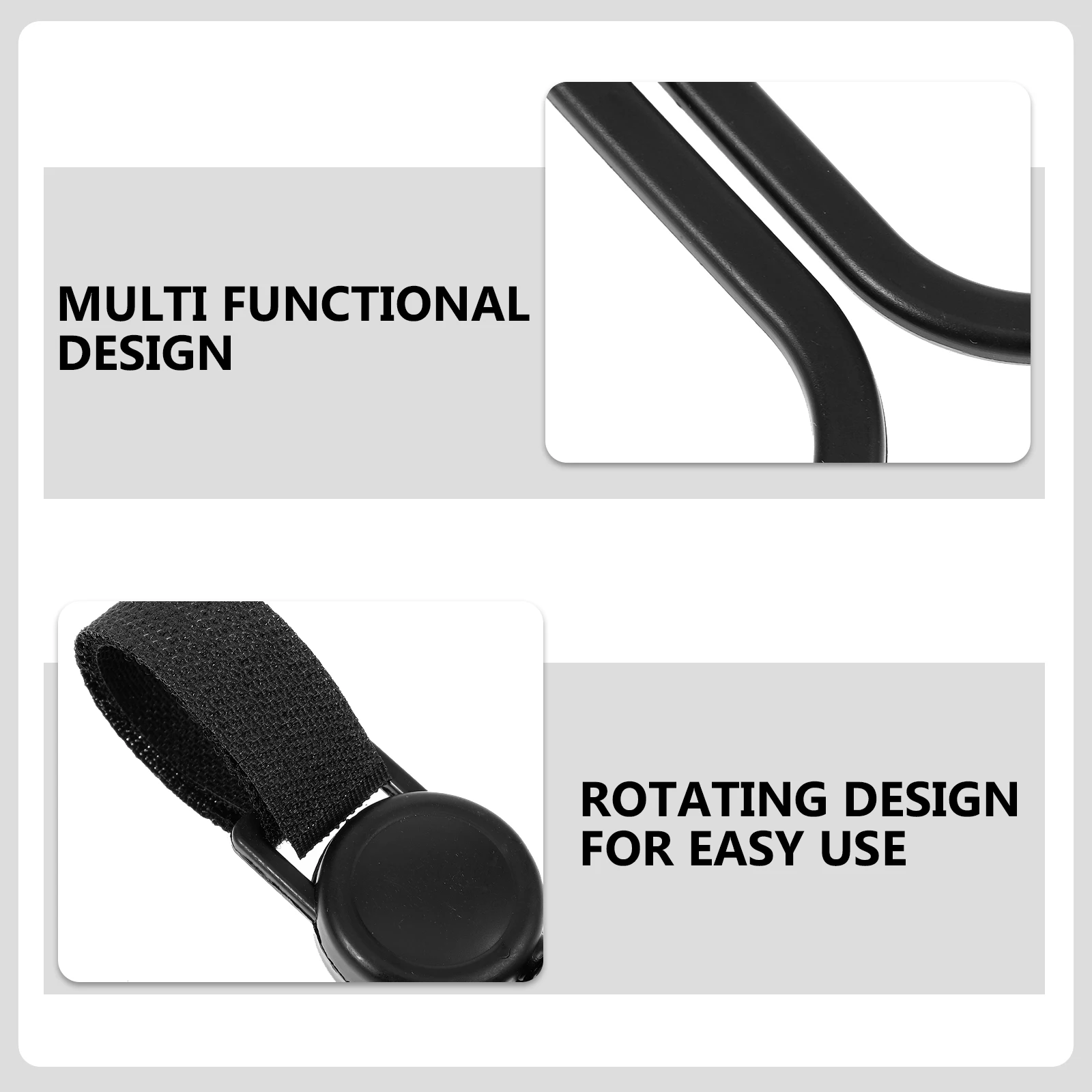 

5pcs Rotatable Hooks Universal Design Home Use Shopping Cart Stroller Electric Scooter Adjustable Swivel Hook Organizer Double