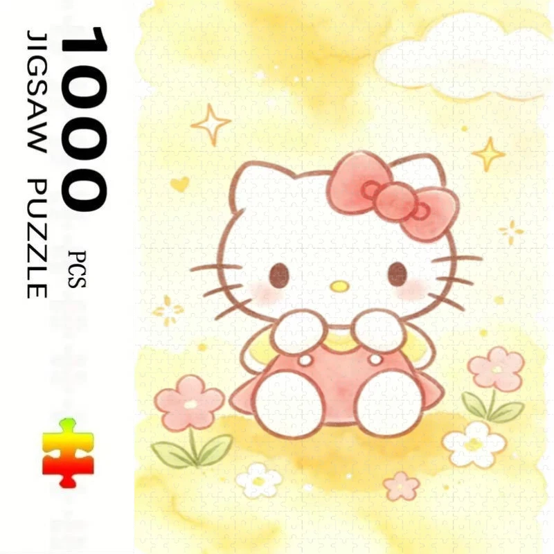 500/1000/1200/2000 PCS Puzzle Sanrio Family Jigsaw Puzzles for Challenging Family Activity Games Party Birthday Gift