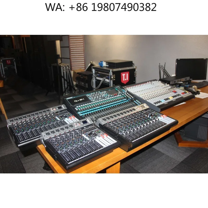 

Multifunctional Mixer with MP3 Player Function, Professional Audio Mixing Console for DJ Show and Stage Performance