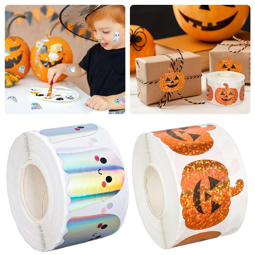 

Прочные декоративные наклейки для Хэллоуина, легкая отслаивающаяся палочка без остатков для рождественского праздничного декора