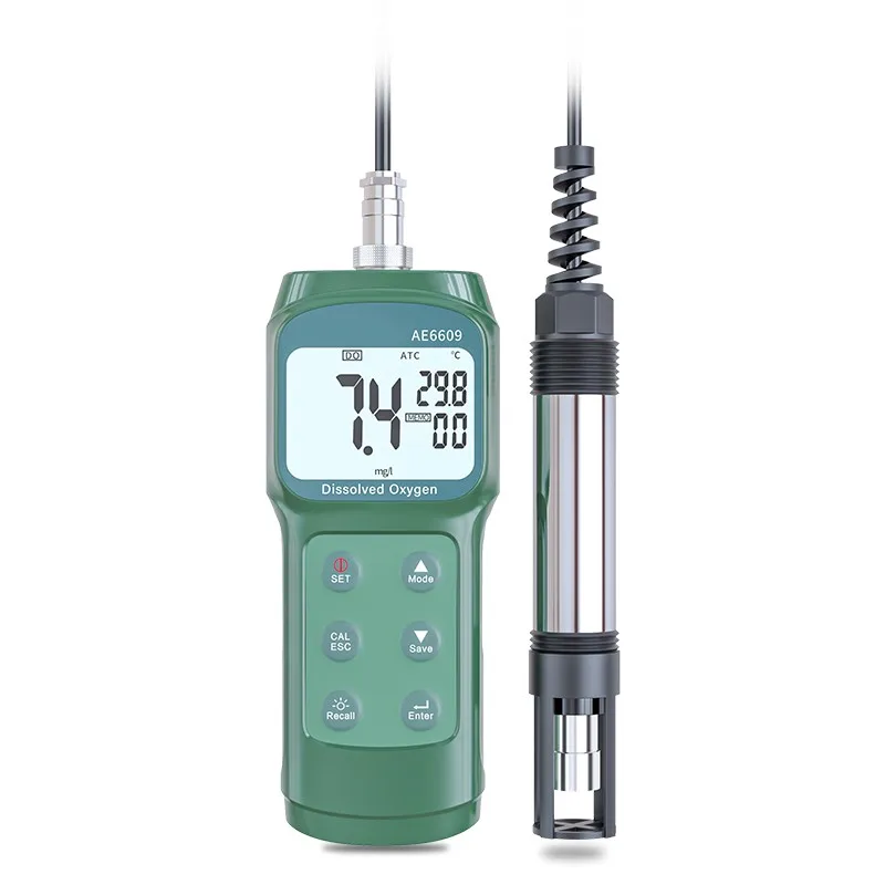 

AE6609 Fluorescence Dissolved Oxygen Meter Water Quality Tester Measuring Range 0.0~15.0mg/L