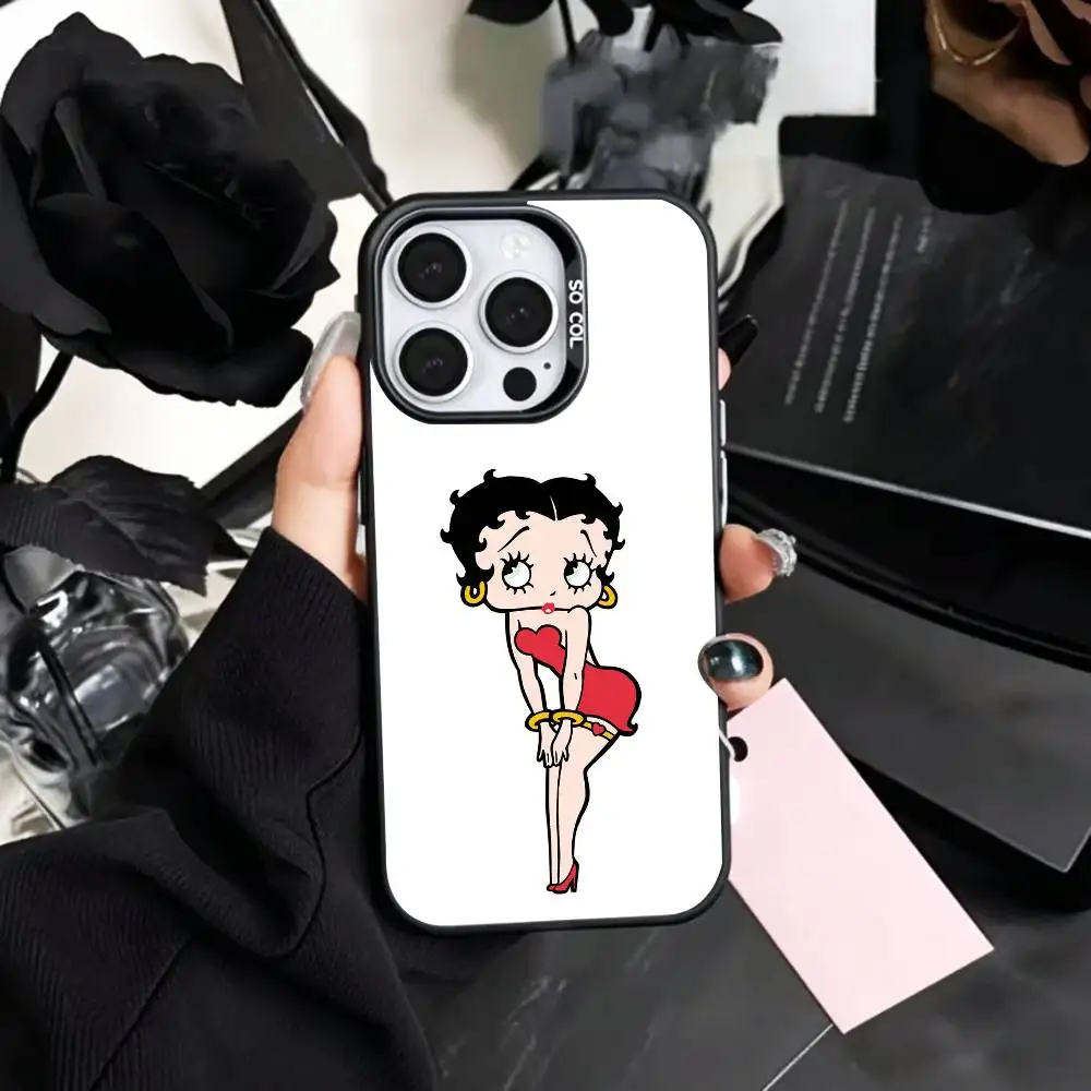 G-Girl G-Betty-es B-BoOpS  Phone Case For iPhone17,16,15,14,13,12,11 Plus,Pro Max Colored Silver Plated Inside Cover view 6