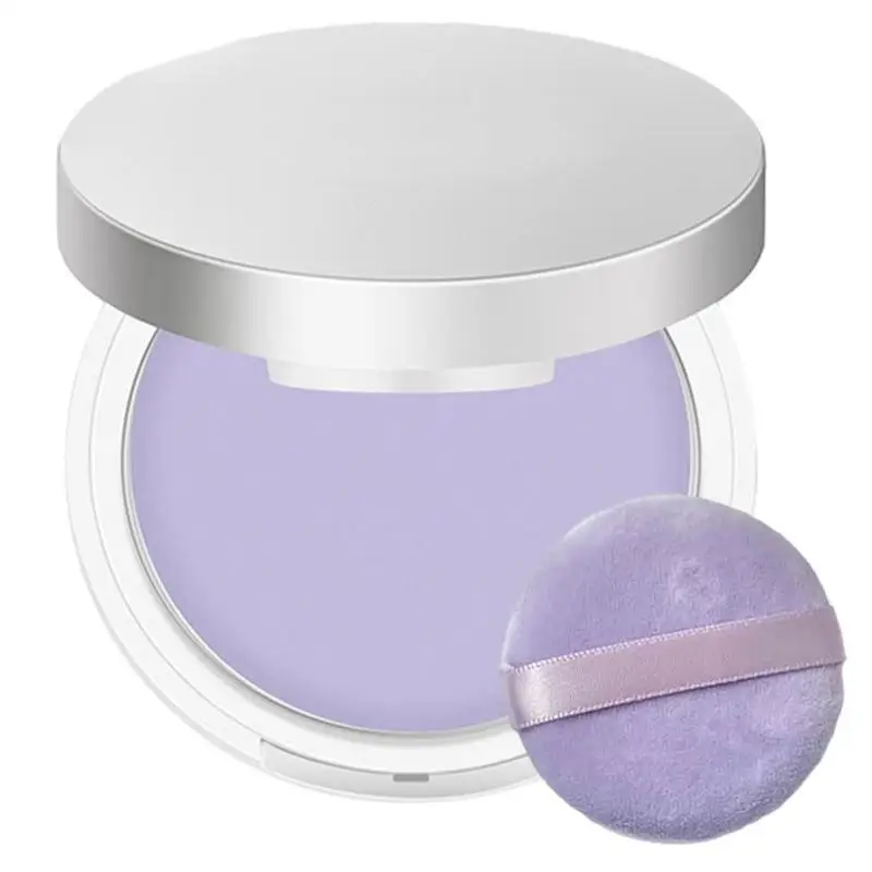 Lavanda Matte Powder Silk Soft Setting Powder Light Concealer Oil Control Brightening Skin Tone Setting Powder Women Makeup