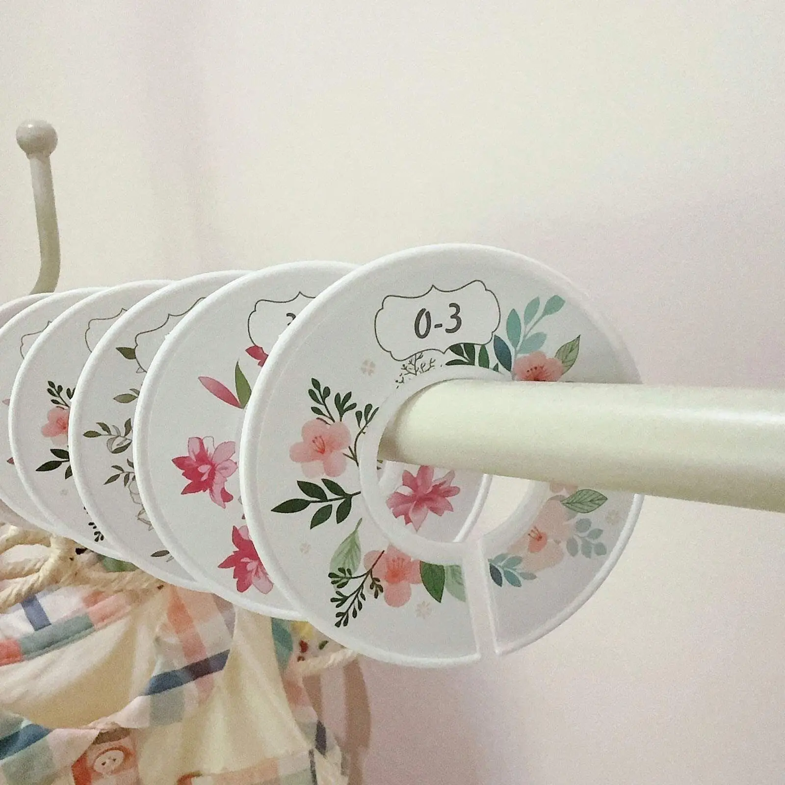 6/8/12 pcs Baby Closet Dividers,Baby Closet Size Dividers Set for Closet,Helps Organize Nursery  Closet Hangers by Size/Age