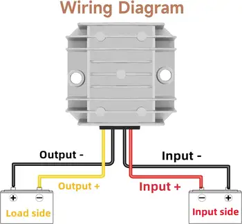 DC/DC měnič, regulátor, reduktor 36V/48V, snižující napětí na DC 12V/5A/60W, golfový vozík, vodotěsný napájecí transformátor, napěťový modul 10 nejlepší prodej DC-DC měnič 12V na 48V - №2