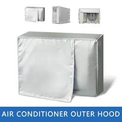 4 Size Air Conditioner Cover Outdoor Device Cover Main Machine Cover Waterproof Anti-Dust Anti-Snow Cleaning Bag Protector