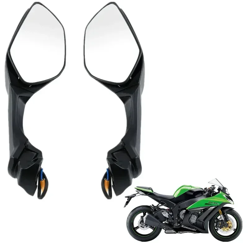 

For Kawasaki Ninja ZX-10R ZX 10R 2016-2023 2017 2018 2019 Motorcycle Parts Rearview Mirrors Turn Signals