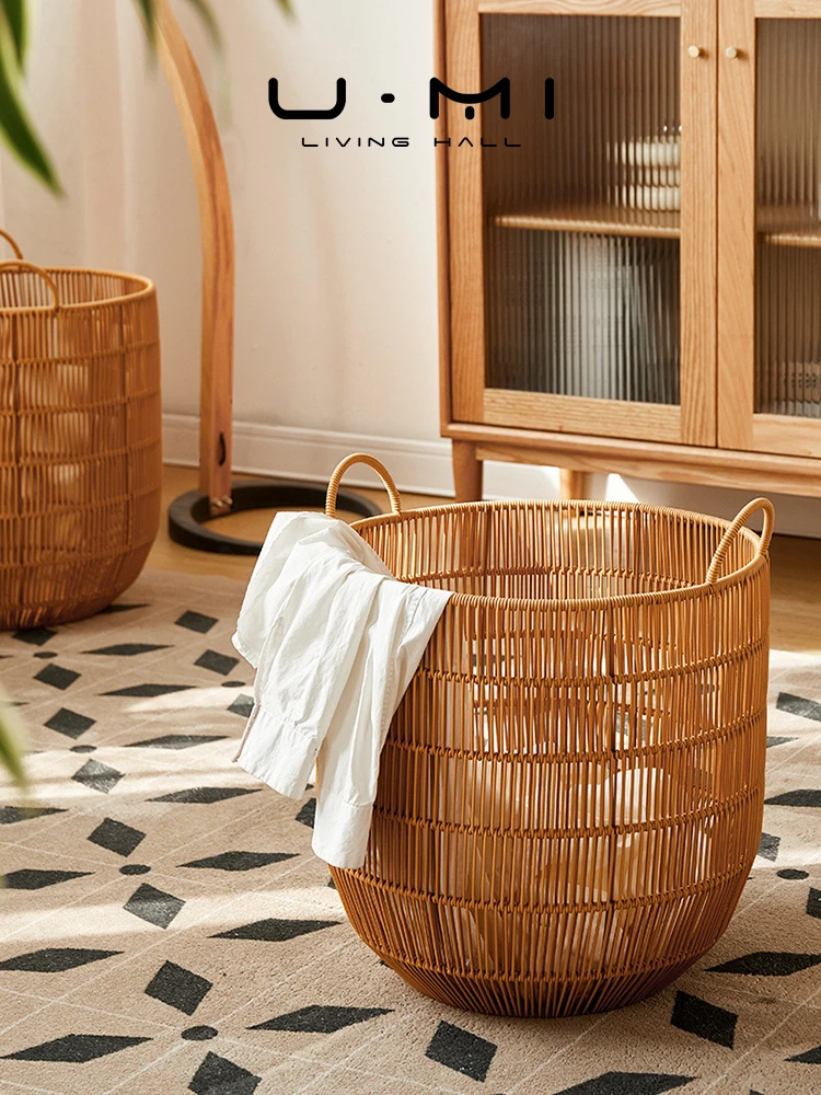 

Водонепроницаемая корзина для белья в теплых тонах, в скандинавском ретро-стиле, для дома, для хранения одежды