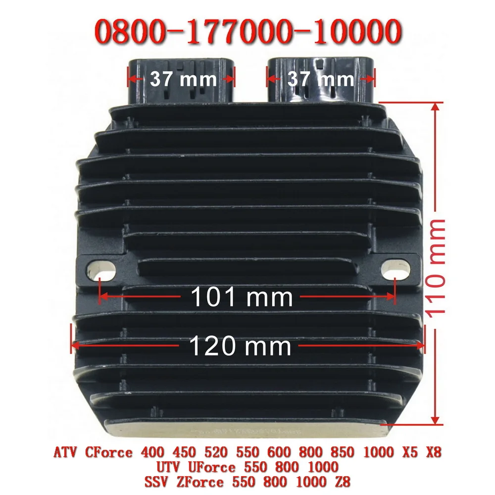 CFMoto 0800-177000-10000 EFI Rectifier Voltage Regulator EPS For ATV UTV SSV Accessories CF500 X5 CF500US CF500UU CF500UTR