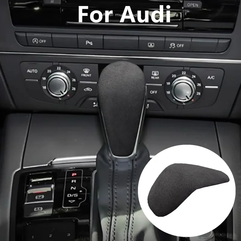 

Car Shift Head Cover Protective Cover Flip Fur Shift Cover Decorative Cover For Audi A6 A6L S6 A7 2015 2016 2017 2018