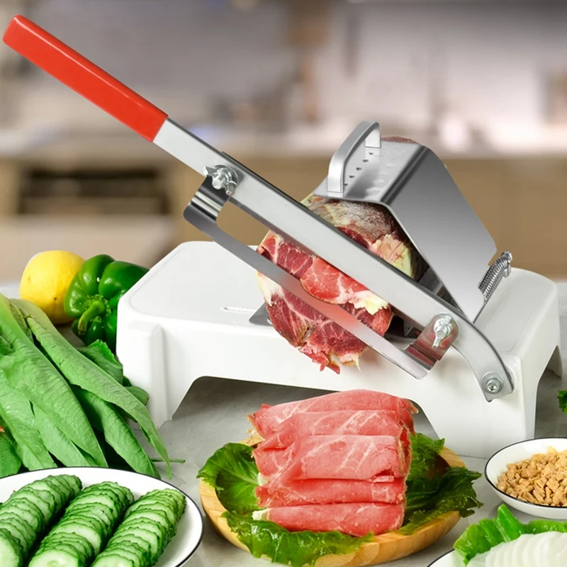 

P4-ручная машина для замораживания мяса, машина для нарезки мяса из нержавеющей стали, рулет из говядины, баранины, машина для нарезки мяса, машина для дома