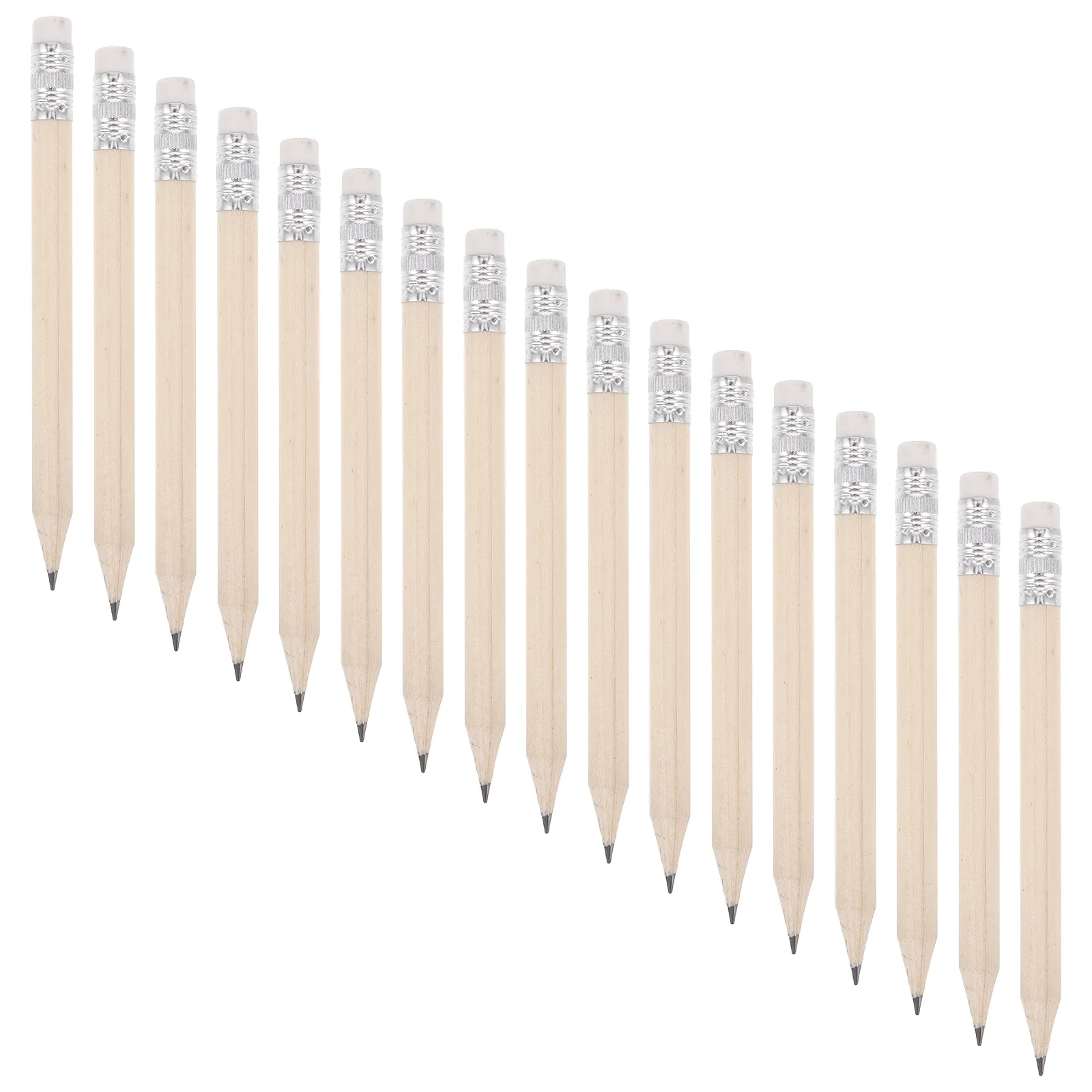 

50 Pcs Erasers Short Pencil Log Pencils Toddler Writing Erasable Kids Students Drawing Preschool