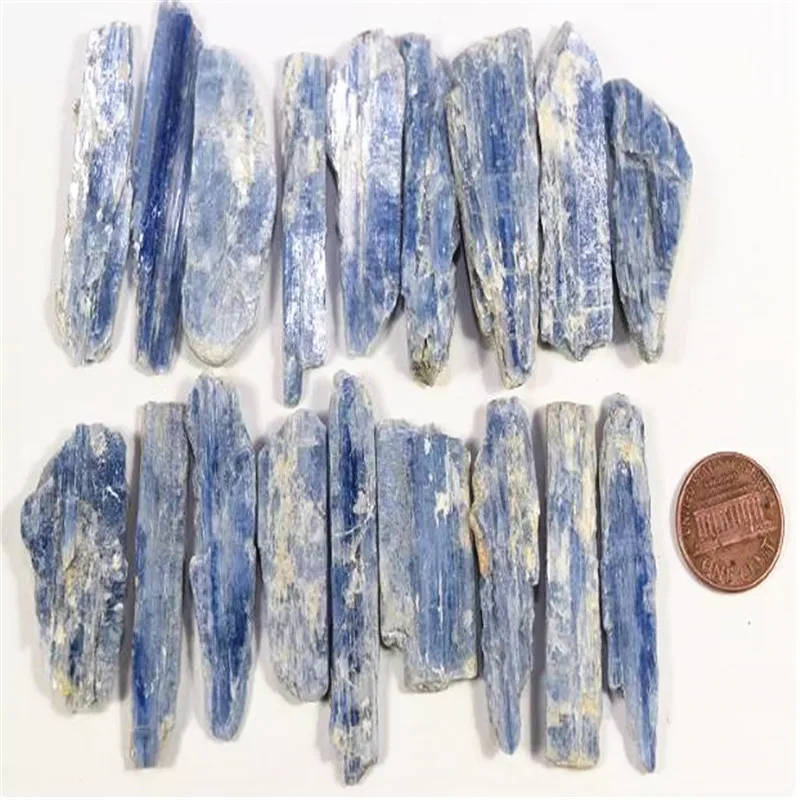 1000g Natural Kyanite Strip Crystal Quartz Blue Raw Stone Mineral Specimen Reiki Healing DIY Gemstone  Chip Home Decor Gift