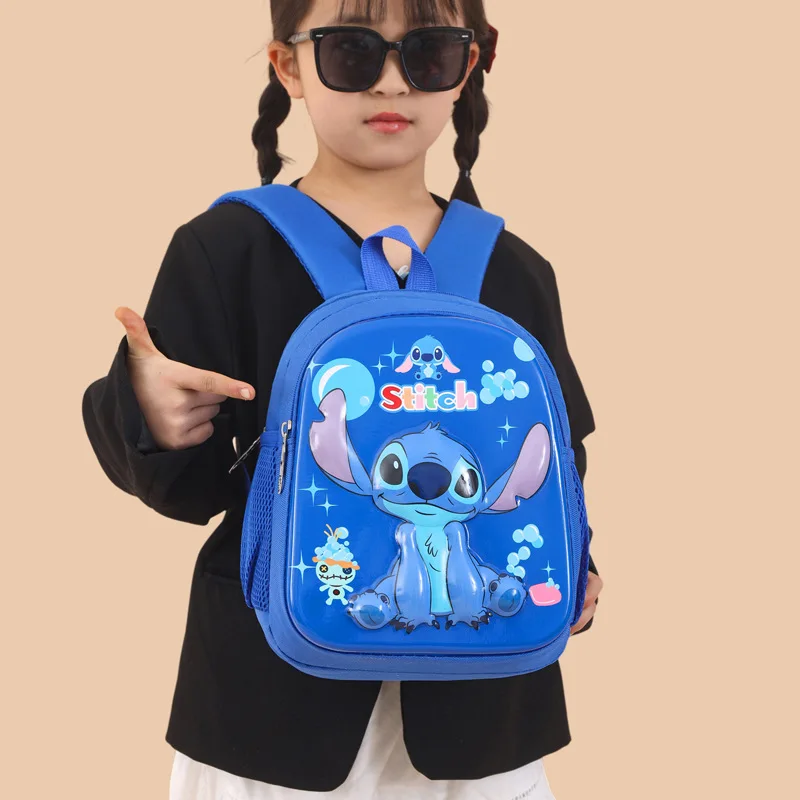 

Stitch Children's Schoolbag Cartoon Cute Mickey Mouse Kindergarten Backpack Girl to Reduce the Burden of Primary School Students