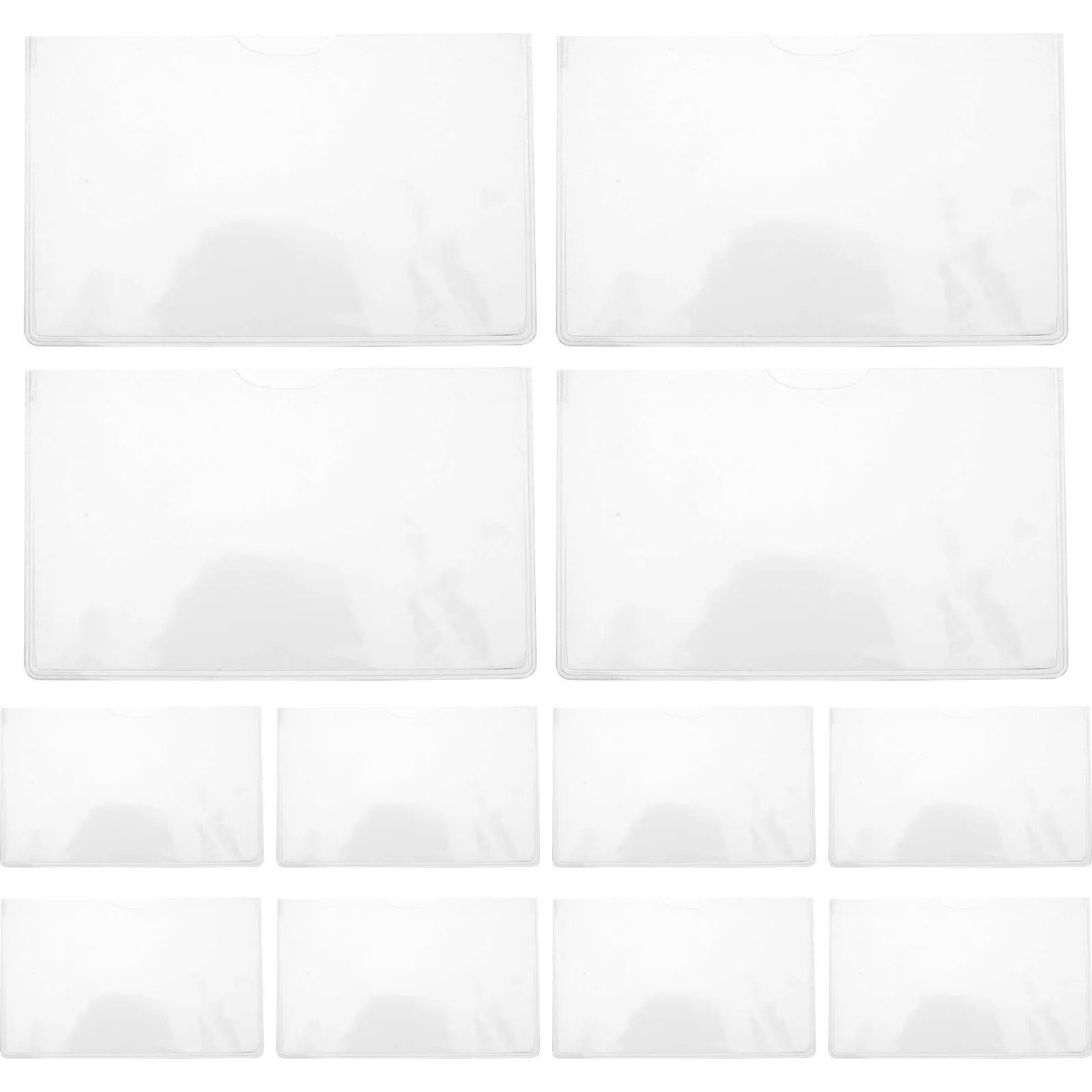 20Pcs Clear Flexible PVC Card Sleeves for Social Security Credit Id Business Cards Anti Scratch Dust Proof Easy Insert
