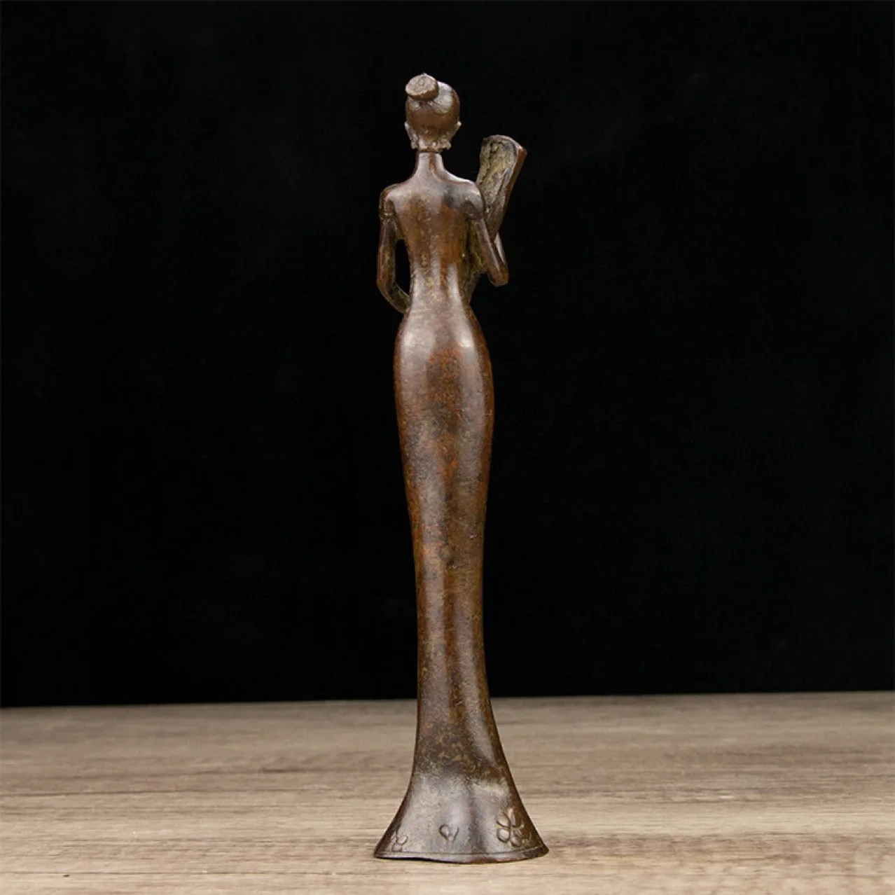 Antique collection Chinese classical beauty Statue decoration cheongsam maid of honour home decor ornaments