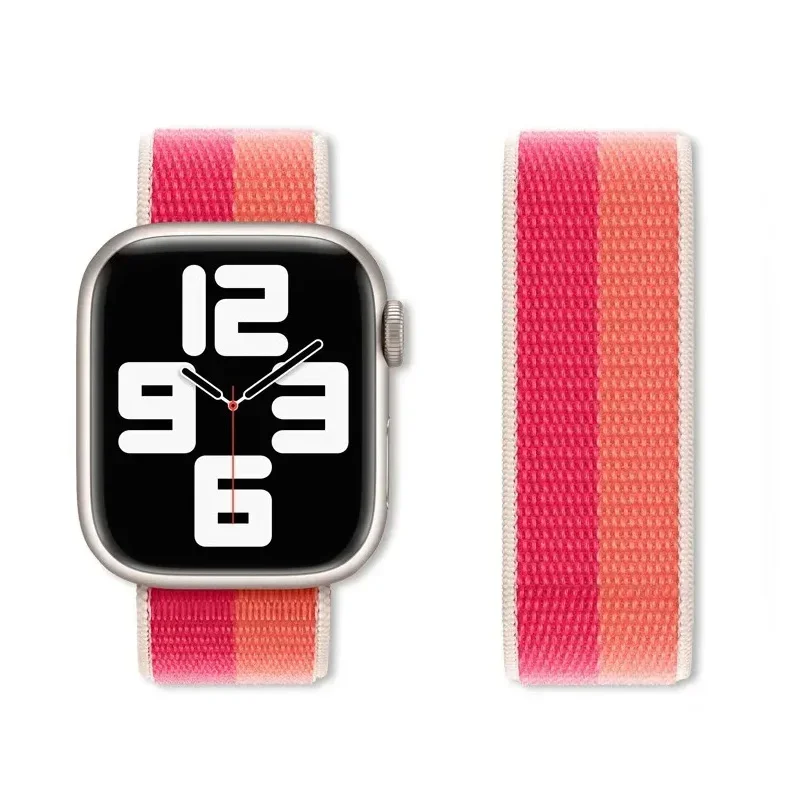 Armband für Apple Watch 10 11 Band 42 mm 46 mm 45 mm 44 mm 41 49 mm 40 mm Sportschlaufenarmband Correa iWatch Serie 8 9 7 6 5 4 SE Ultra