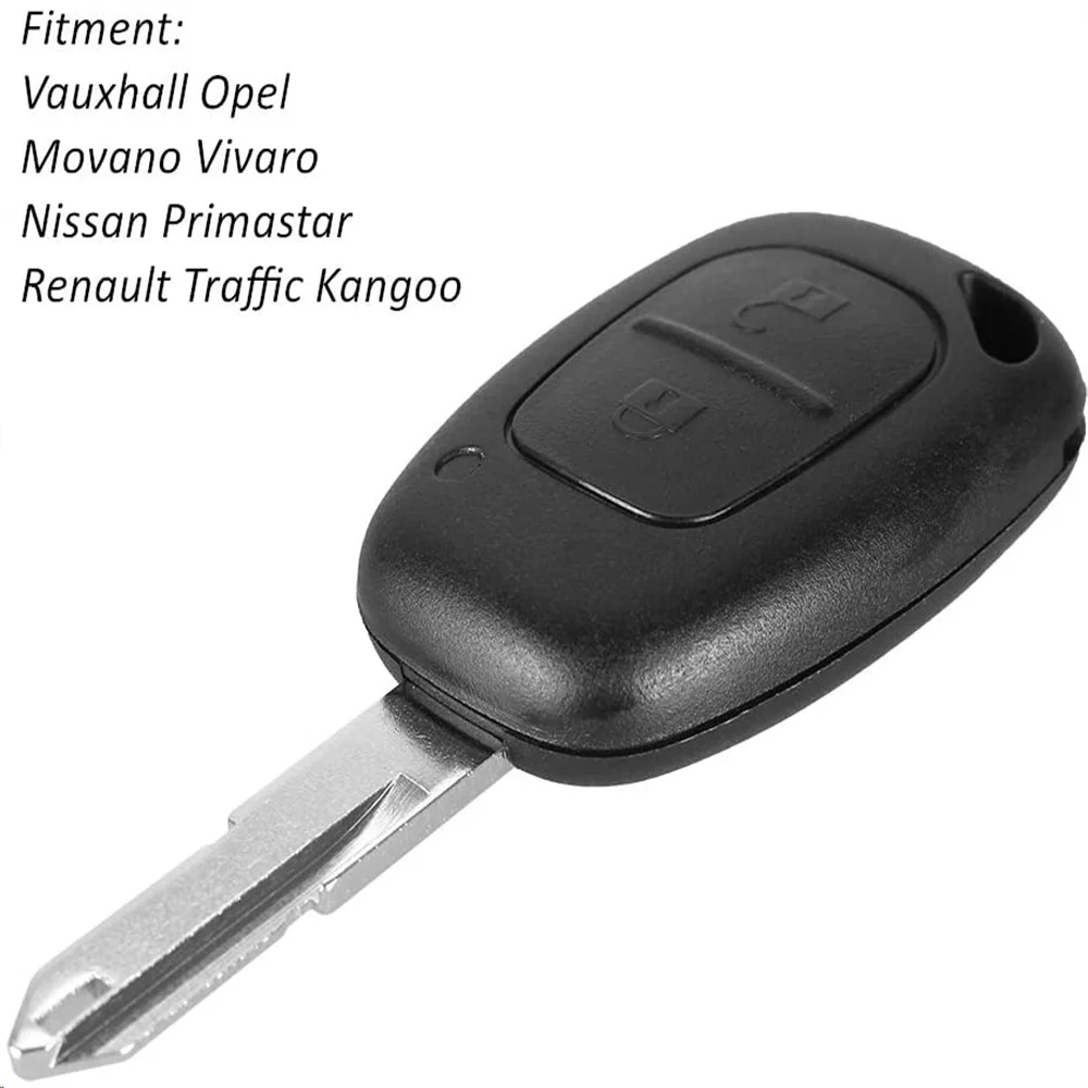 

Remote key shell case For Renault Trafic Vivaro Master Kangoo No chip 2 buttons