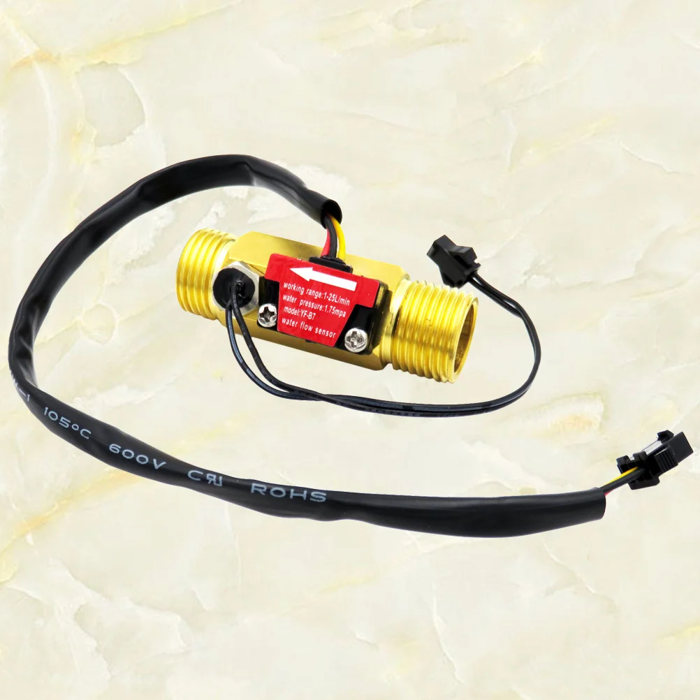 

Water Flow Sensor with Temperature Probe Hall Flow Meter for Coffee Maker Water Control Machine Low Pressure