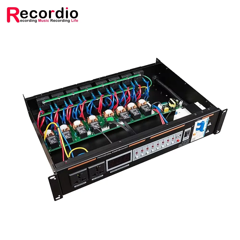 GAX-1602 Профессиональный сценический 18-канальный контроллер последовательности мощности для регулятора напряжения звуковой системы DJ