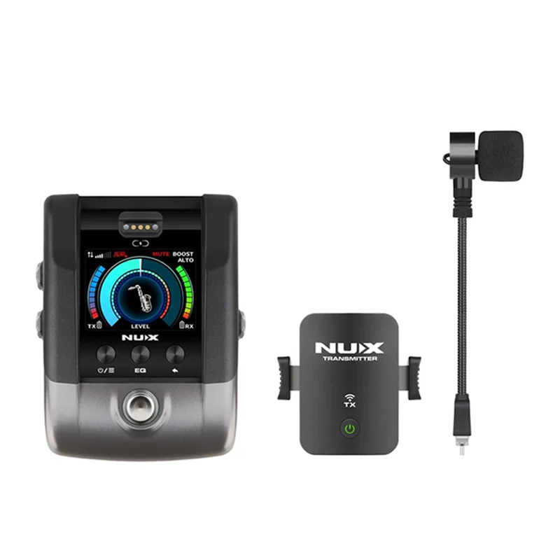 

Беспроводной микрофон NUX B-6 PRO для саксофона, портативный профессиональный микрофон для выступлений на открытом воздухе