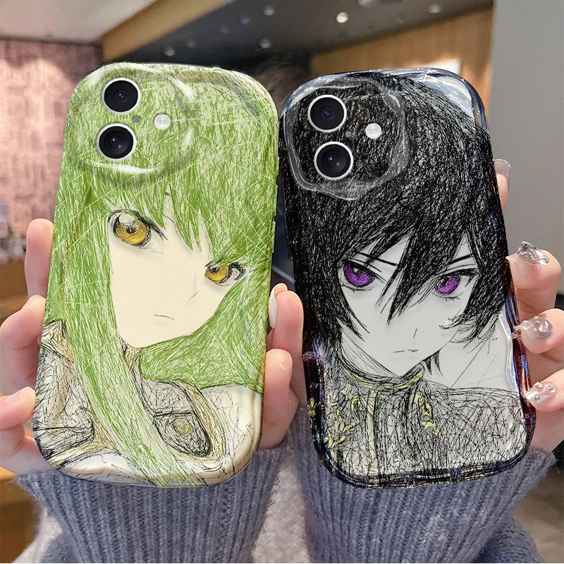 Funda de teléfono con diseño de Anime Comic Code Geass para Motorola Moto E14 G24 G15 G75 G35 R13 G54 G14 G34 G84 G53 G52 E22 Edge 50 Pro Ultra Fusion
