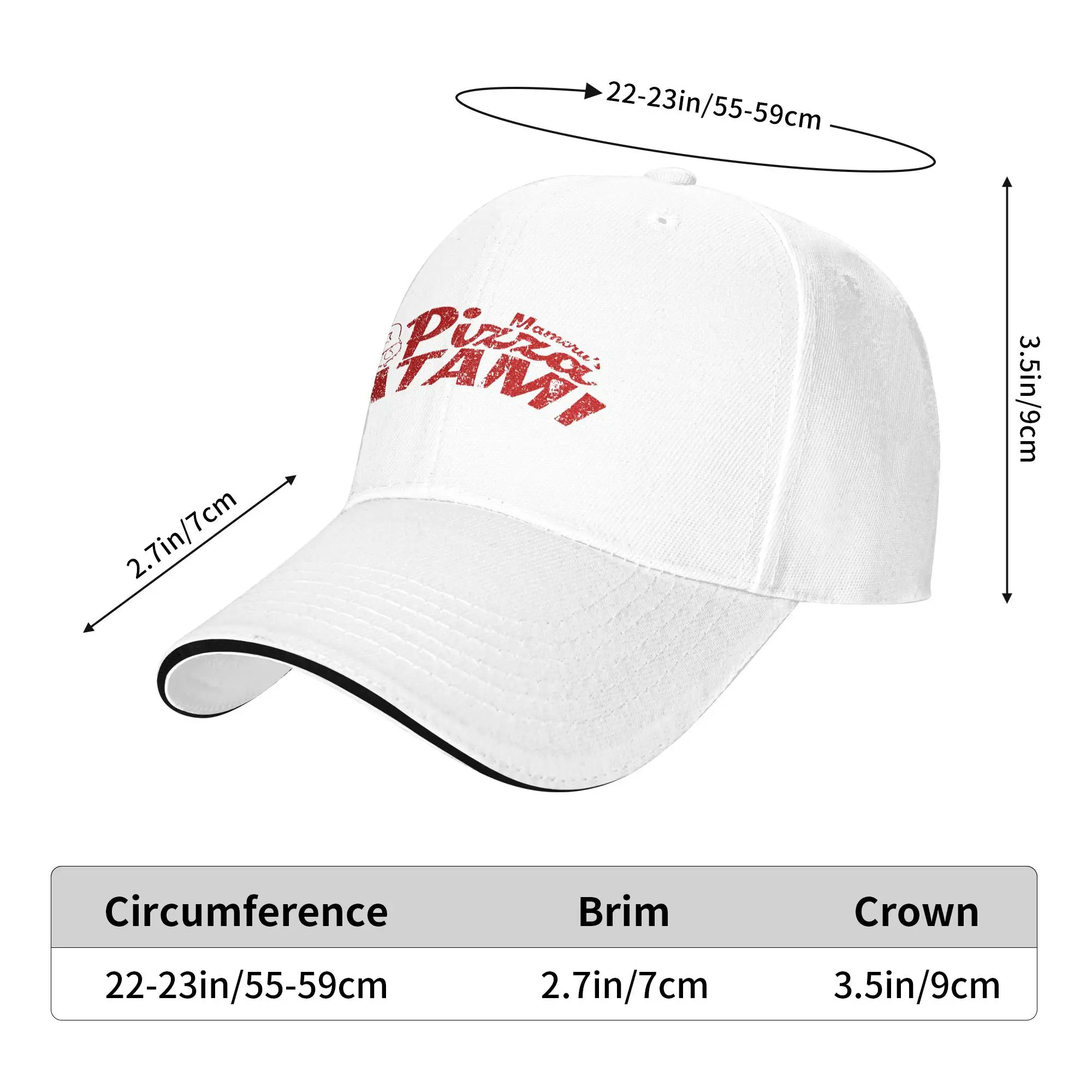البيتزا أتامي الموت تجديل الشمس قبعة بيسبول الصيف الرجال الكبار طباعة قبعة سائق الشاحنة بالجملة y2k كول التنزه الصيد قبعات البيسبول #5
