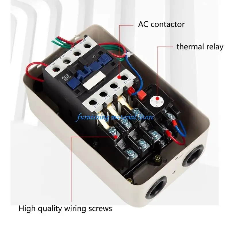 

Y5GD Electric Motor Starter 220V 7.5KW 10HP with Color Code Button for Safety