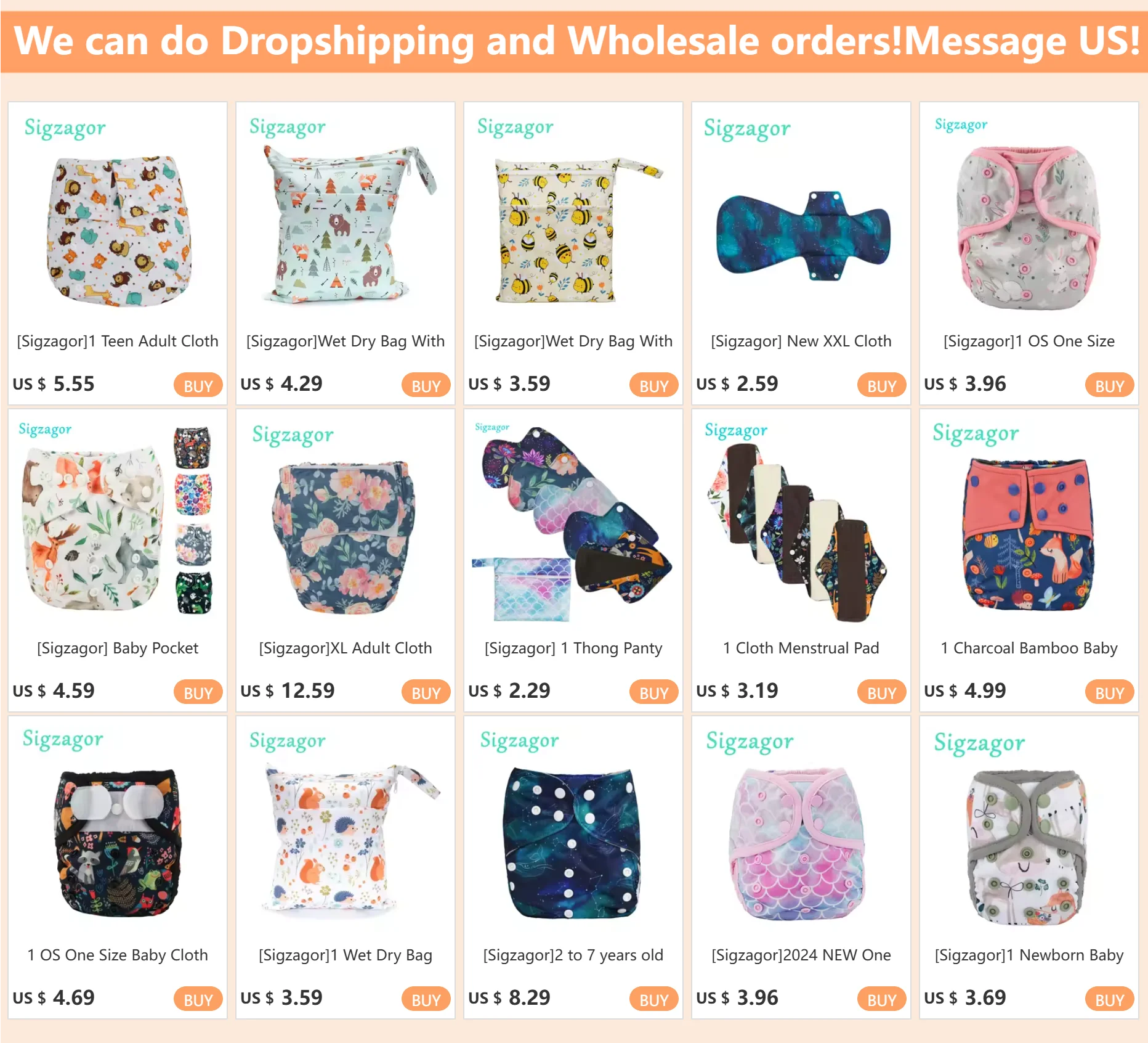 [Sigzagor] 1 LANGE Slipeinlage, wiederverwendbar, waschbar, Holzkohle, Bambus, Mama-Stoffpolster, Menstruations-Umstandsunterlage, 25,4 cm/25 cm – Detail 1